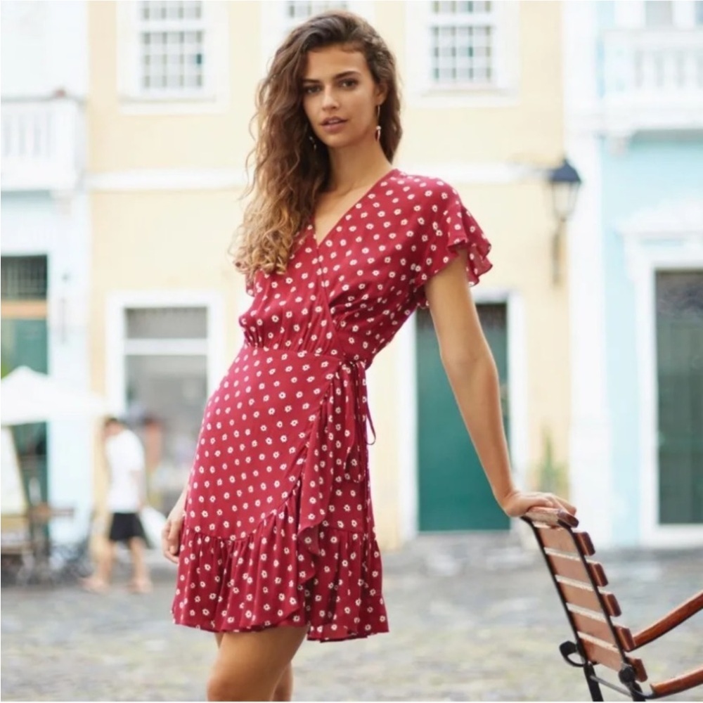 RAILS Korean Wrap Dress in Wildflower